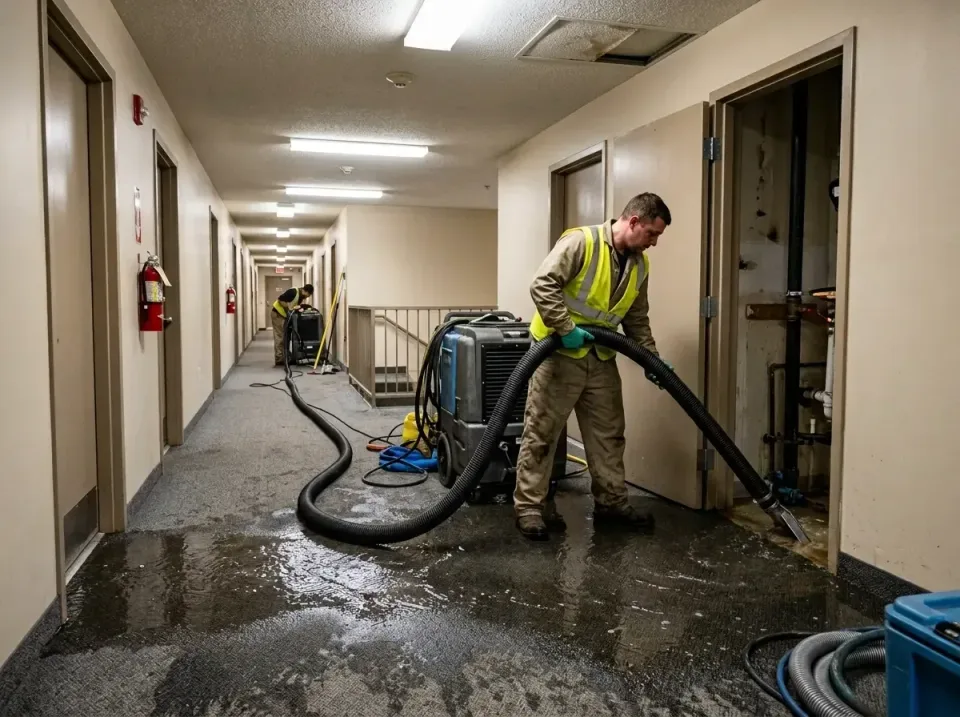 multi-unit-apartment-hallway-f-005 — frequently asked questions, Emergency Burst Pipe Water Extraction & Removal in Lake Mar…